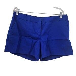 New NWT Express Casual Royal Blue Chino Mom Shorts‎ Size 12